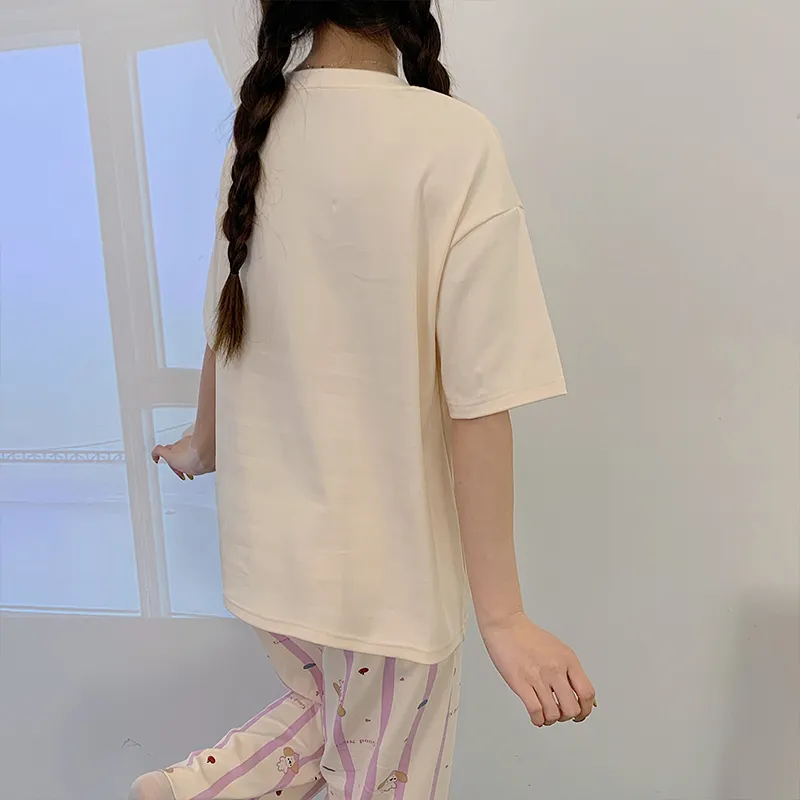 Lan Miao Pajama Set Women's Apricot-5