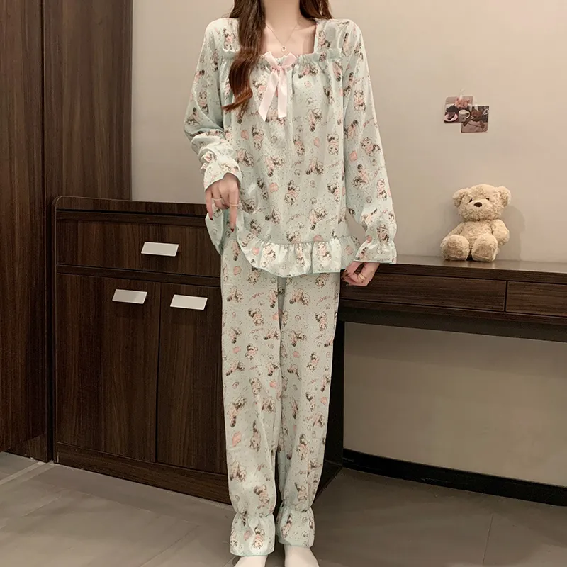 Lan Miao Pajama Set Women's Image Color-5