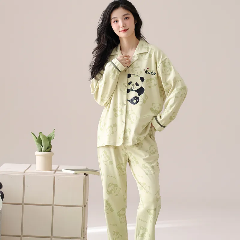 Lan Miao Pajama Set Women's Black-34