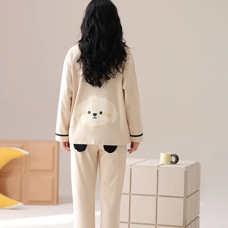 Lan Miao Pajama Set Women's Black-59