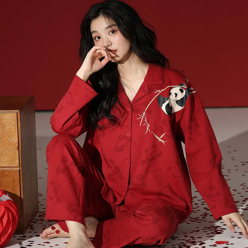 Lan Miao Pajama Set Women's Black-45