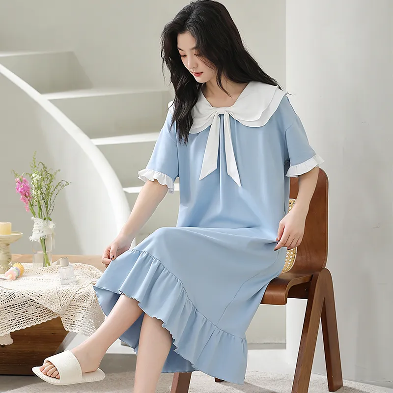 Lan Miao Nightgown Women's Image Color-3