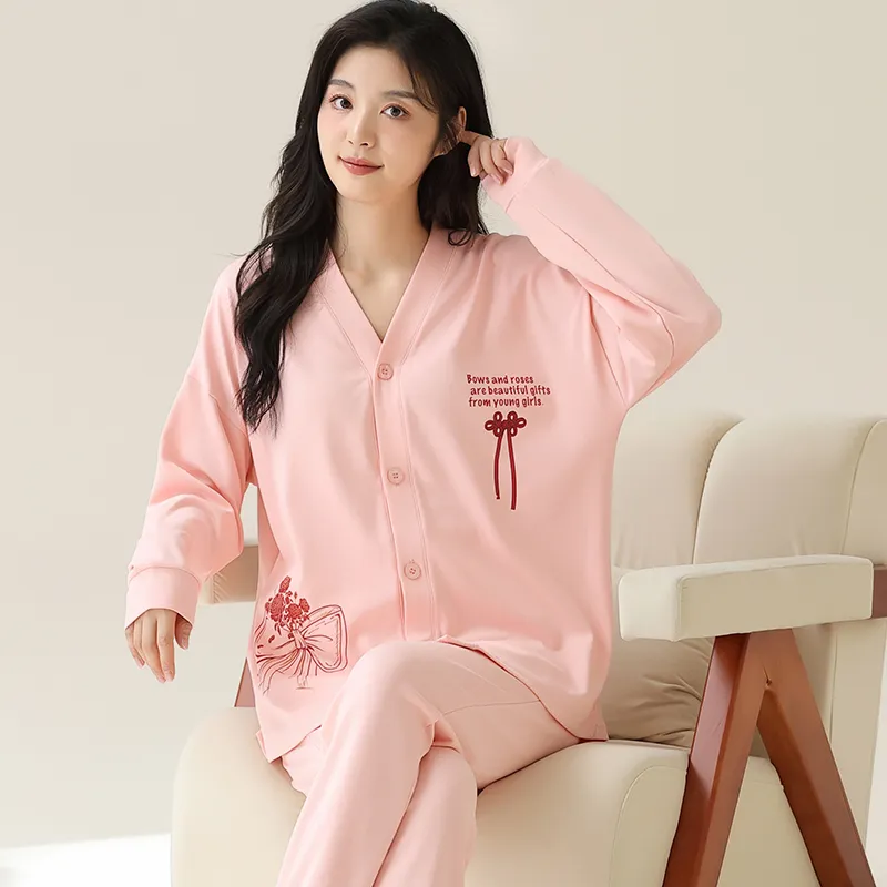 Lan Miao Pajama Set Women's Black-93