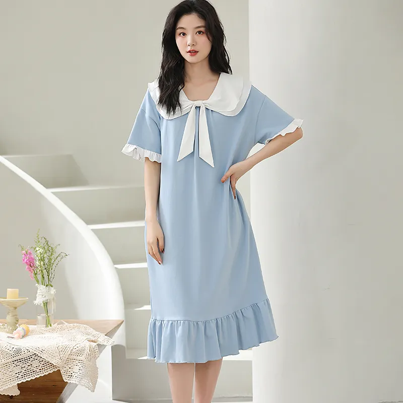 Lan Miao Nightgown Women's Image Color-4