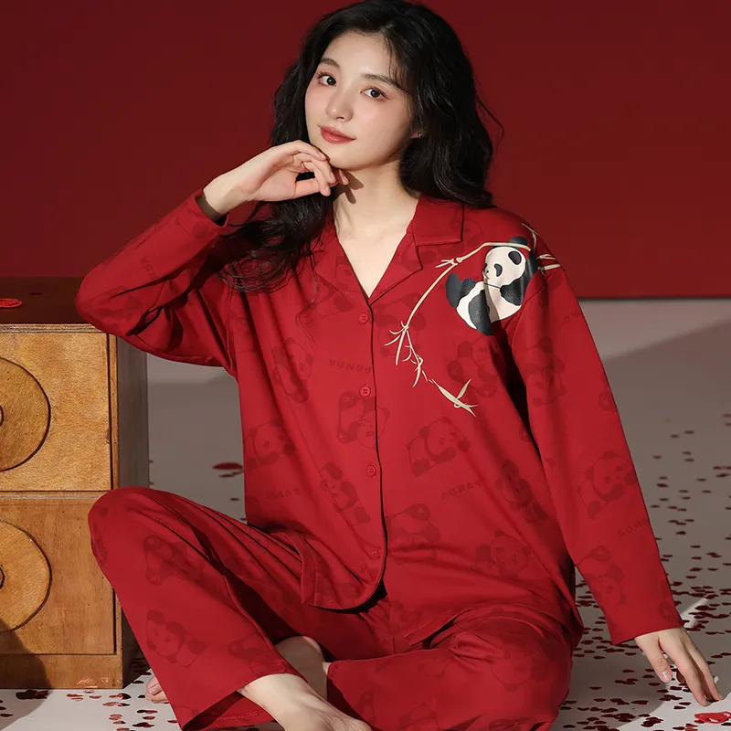 Lan Miao Pajama Set Women's Black-47