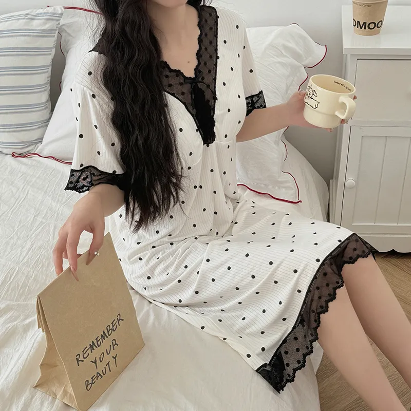 Lan Miao Nightgown Women's Image Color-2