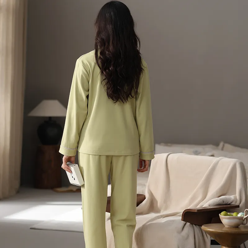 Lan Miao Pajama Set Women's Green-1