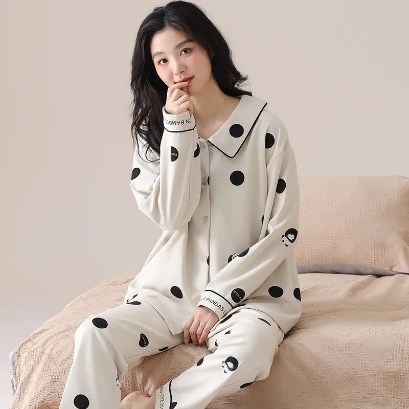 Lan Miao Pajama Set Women's Black-63