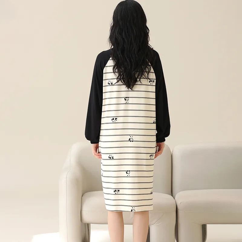 Lan Miao Nightgown Women's White-1
