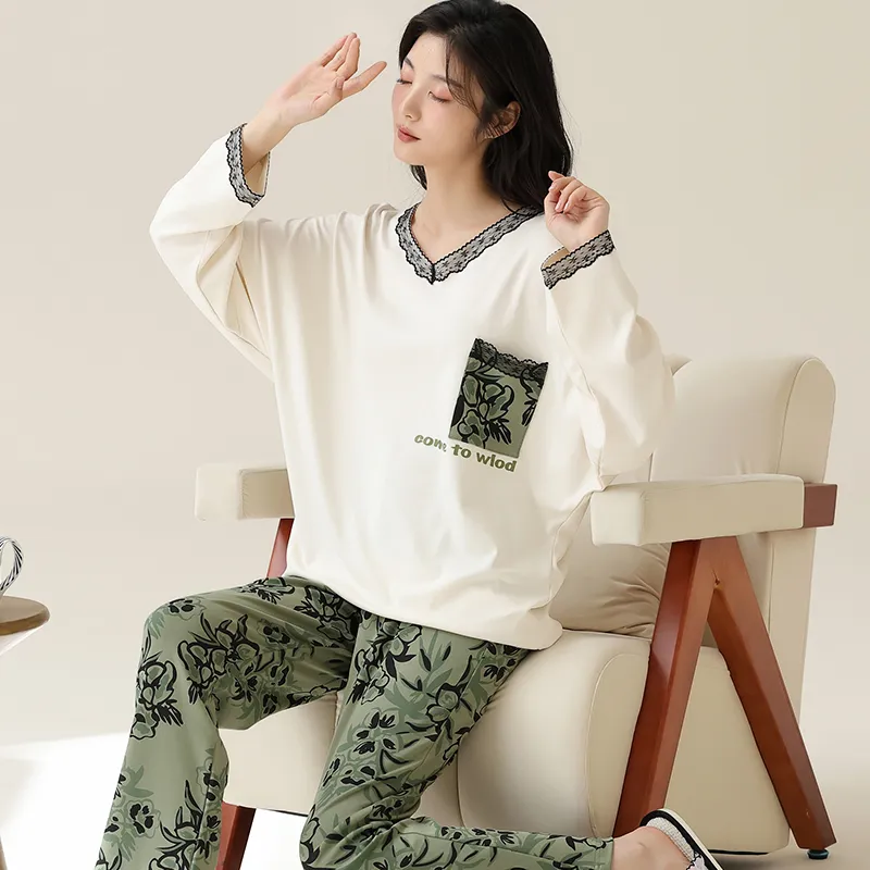 Lan Miao Pajama Set Women's Black-87