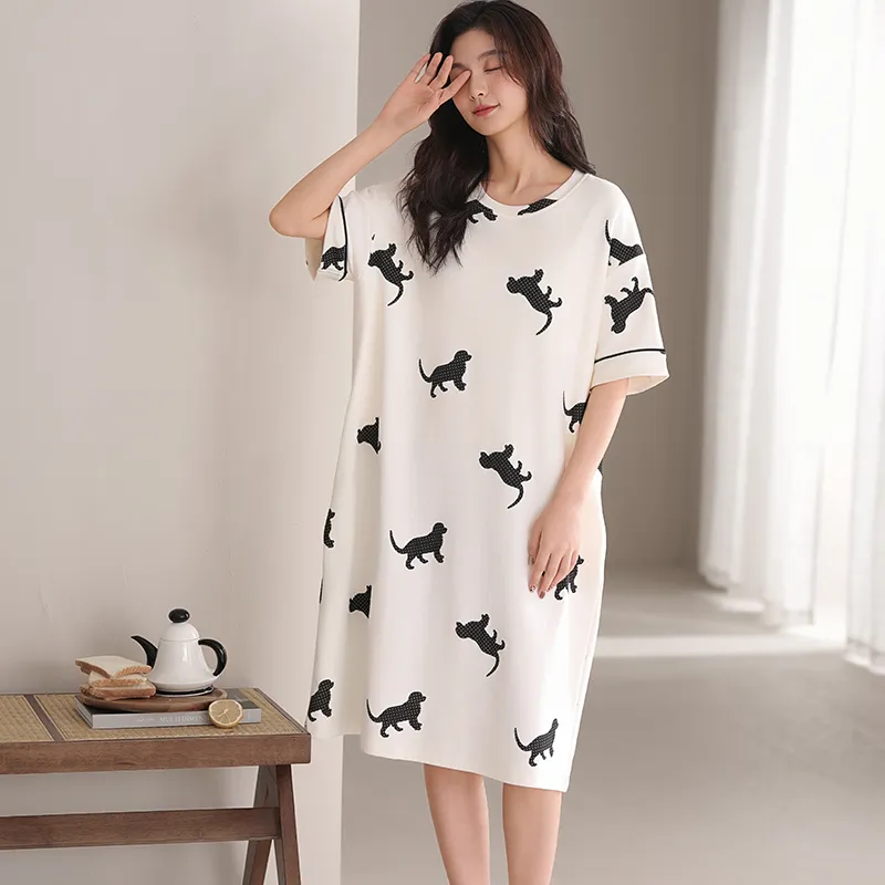 Lan Miao Nightgown Women's Image Color-4