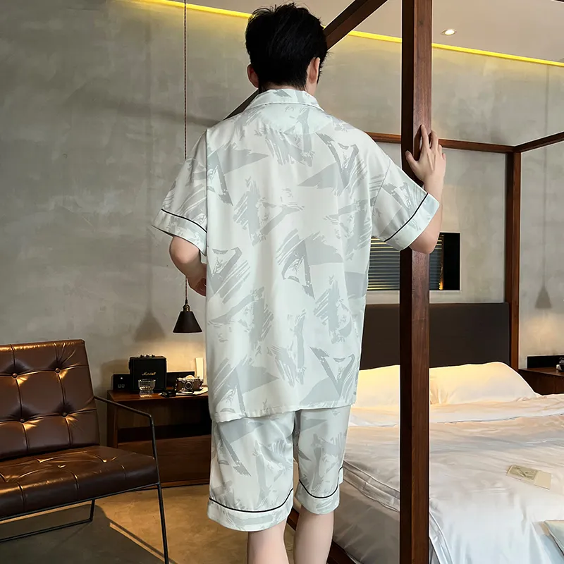 Lan Miao Pajama Set Men's Premium Black-25