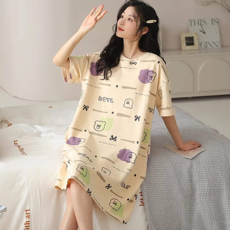 Lan Miao Nightgown Women's Image Color-3