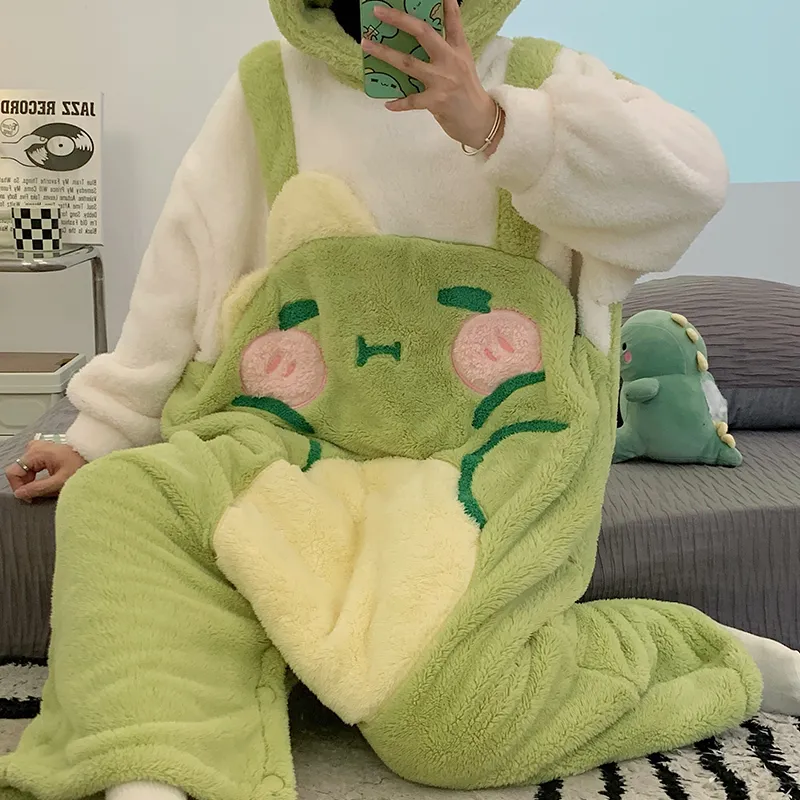 Lan Miao Home Onesies Women's Green-3