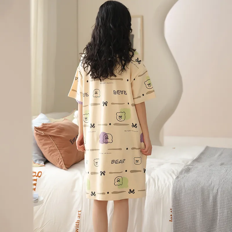 Lan Miao Nightgown Women's Image Color-5