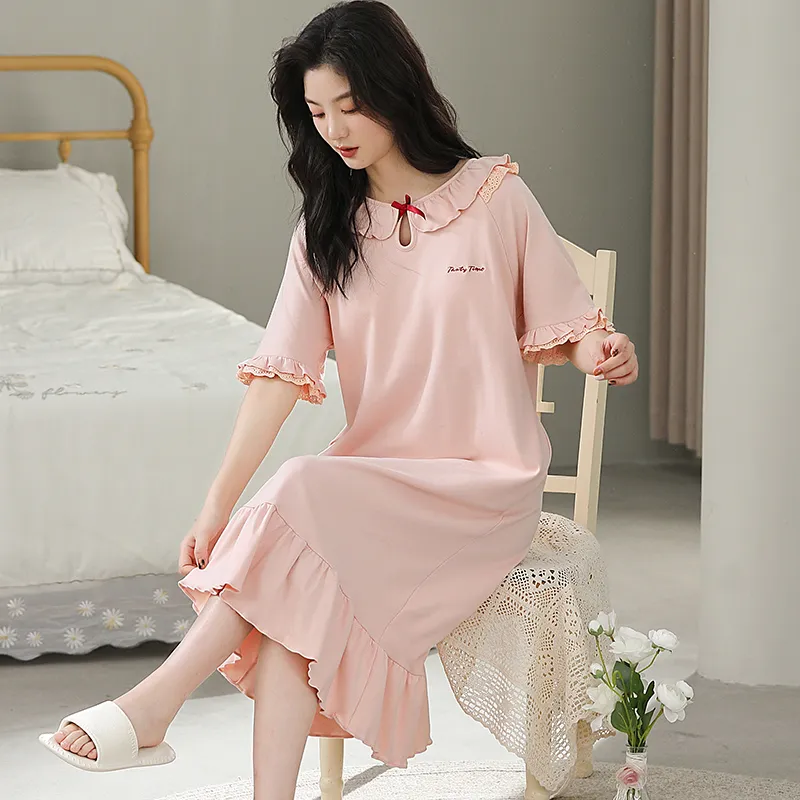 Lan Miao Nightgown Women's Pink-3