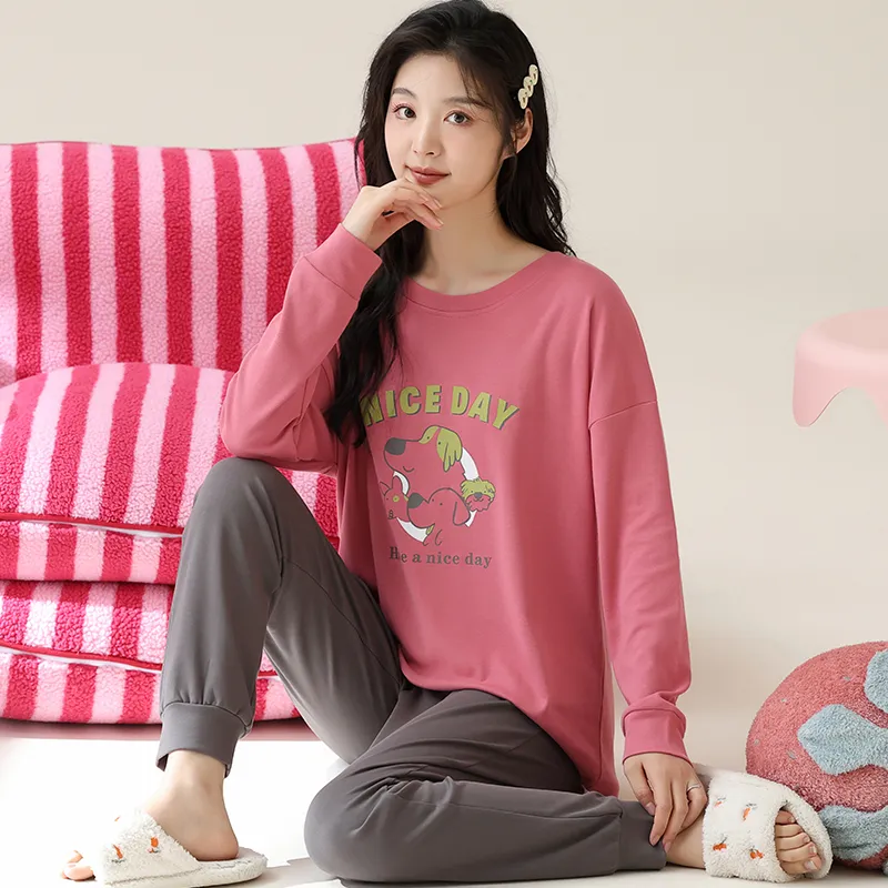 Lan Miao Pajama Set Women's Black-74
