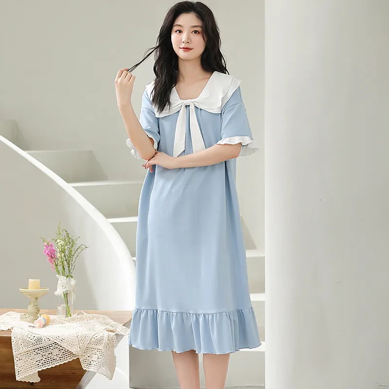 Lan Miao Nightgown Women's Image Color-5