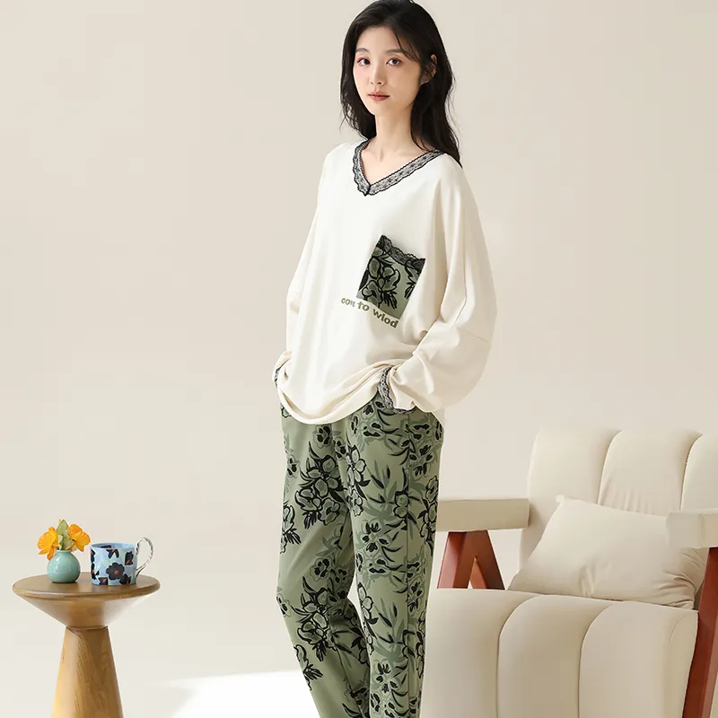 Lan Miao Pajama Set Women's Black-89