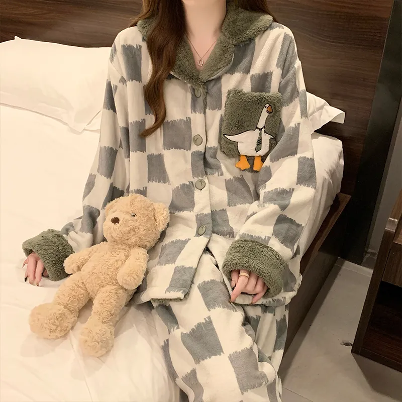 Lan Miao Pajama Set Women's Green-3