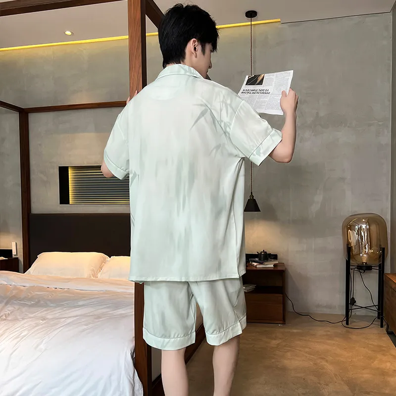 Lan Miao Pajama Set Men's Premium Black-23