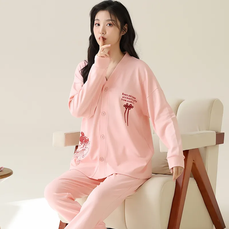 Lan Miao Pajama Set Women's Black-94