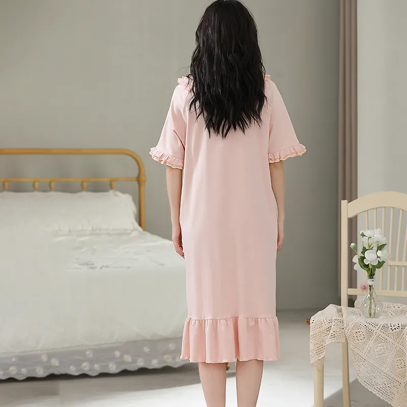 Lan Miao Nightgown Women's Pink-5