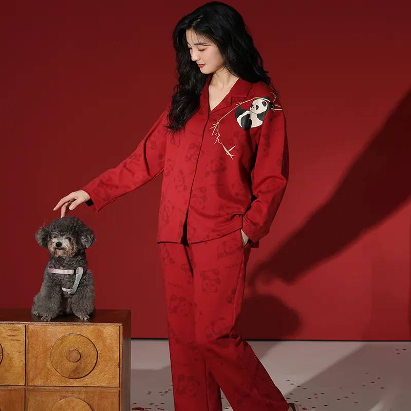 Lan Miao Pajama Set Women's Black-46