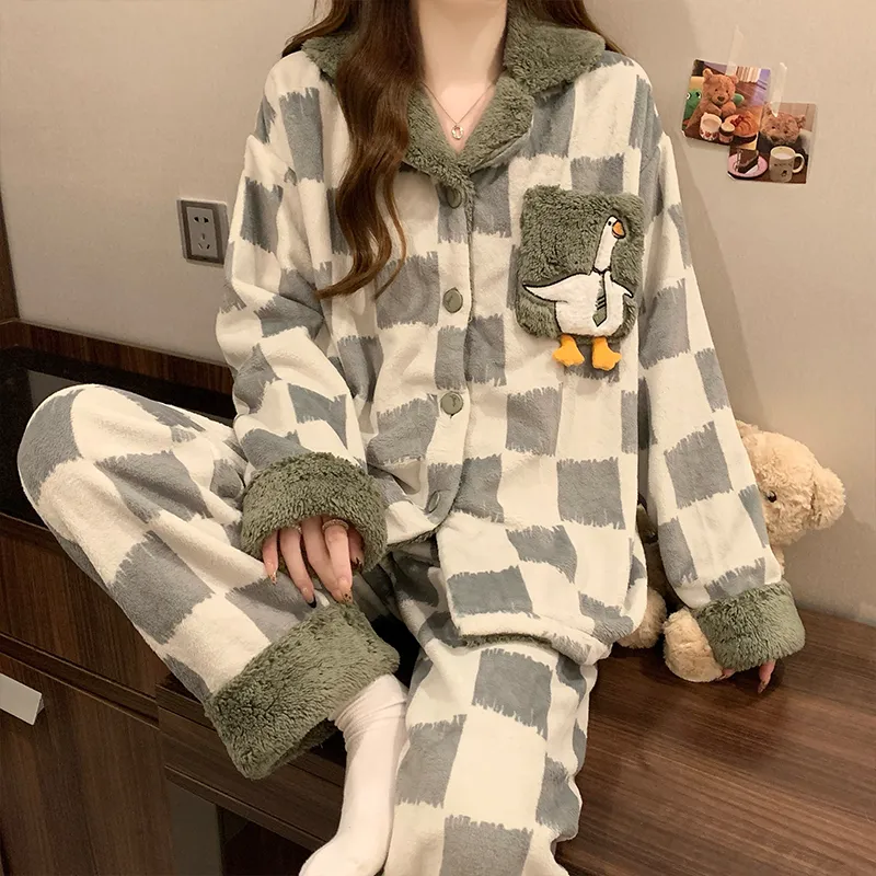 Lan Miao Pajama Set Women's Green-2
