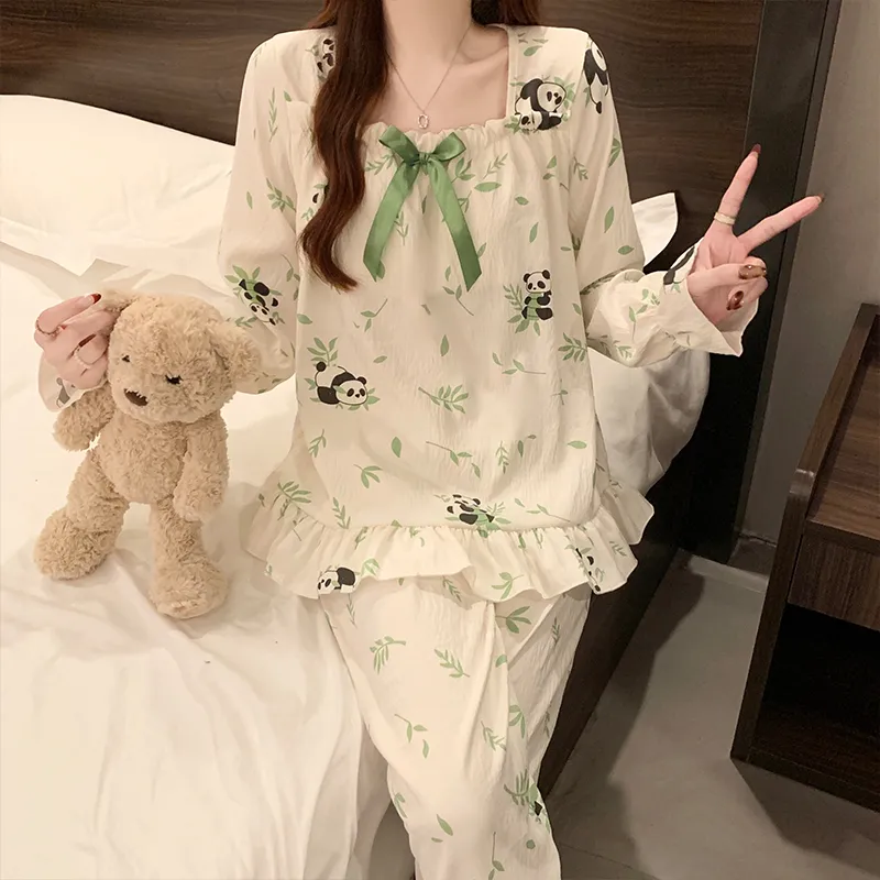 Lan Miao Pajama Set Women's Image Color-2