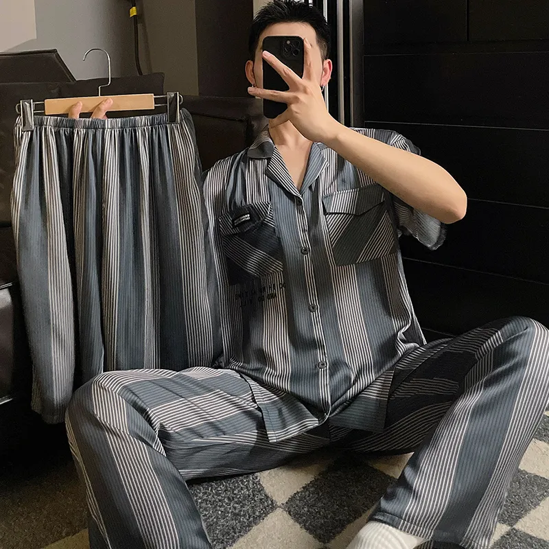 Lan Miao Pajama Set Men's Image Color-2