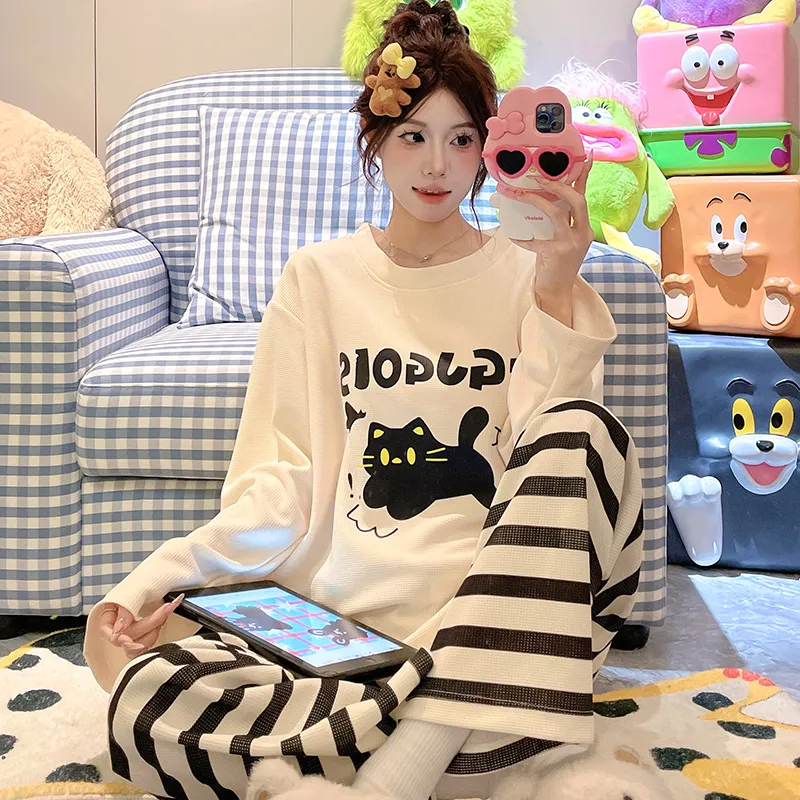 Lan Miao Pajama Set Women's Image Color-2