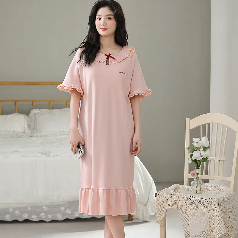 Lan Miao Nightgown Women's Pink-4