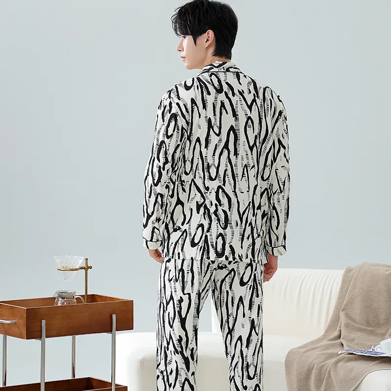 Lan Miao Pajama Set Men's Image Color-5
