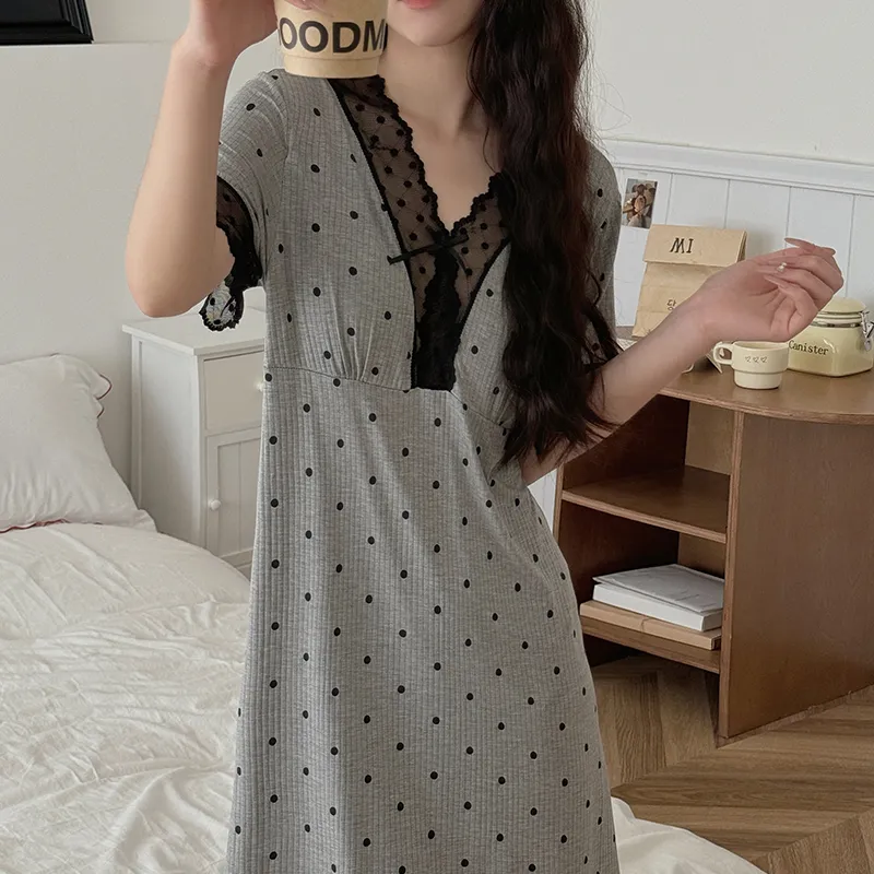 Lan Miao Nightgown Women's Image Color-2