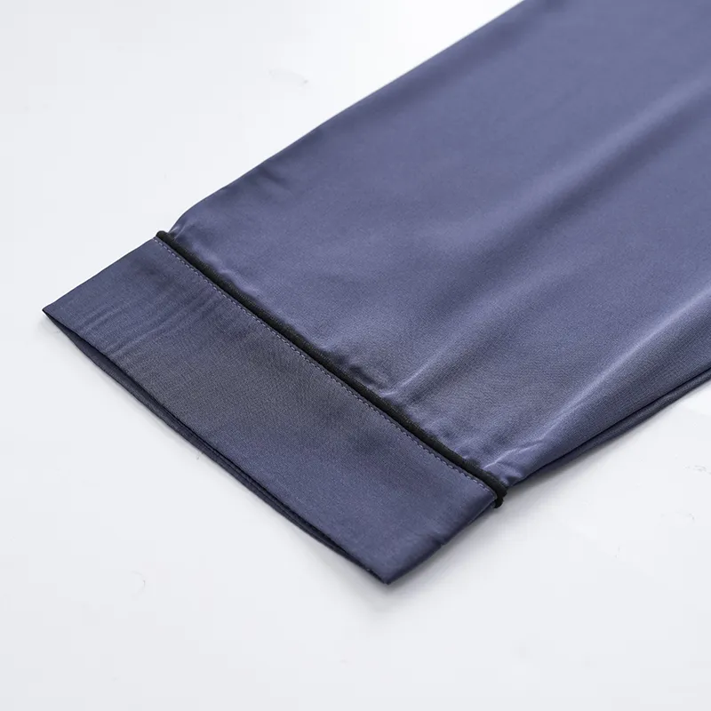 Lan Miao Pajama Pants Men's Navy Blue-3