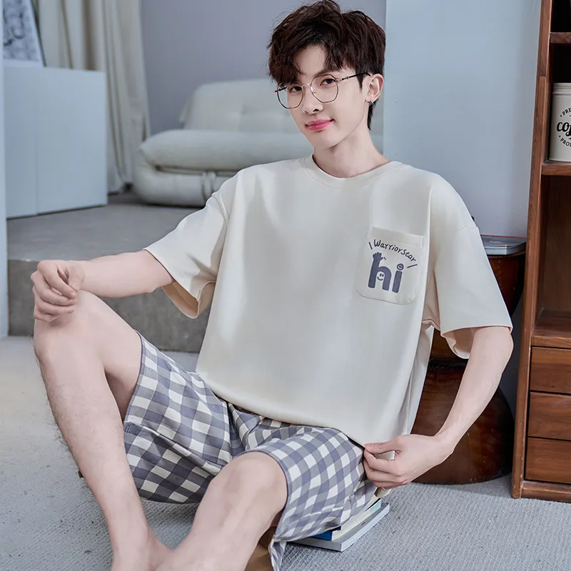 Lan Miao Pajama Set Men's Image Color-2