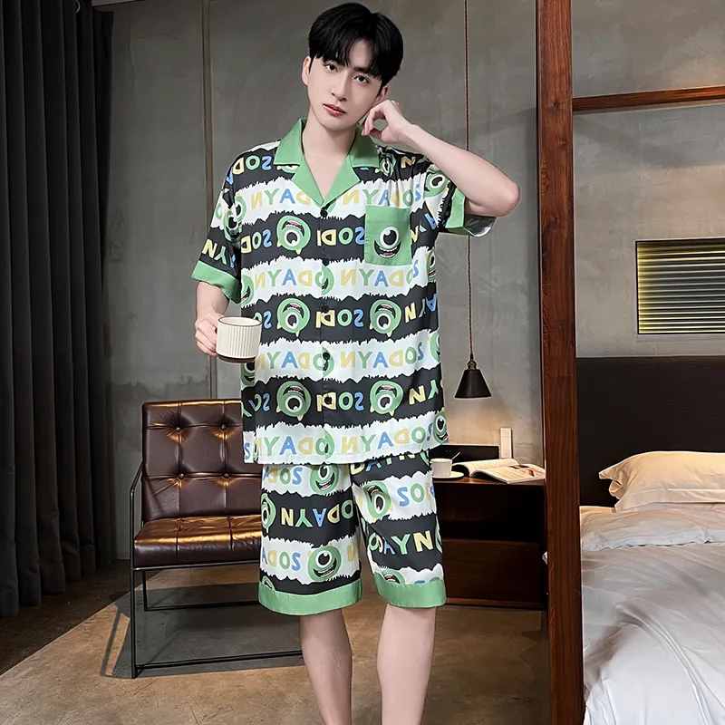 Lan Miao Pajama Set Men's Image Color-4