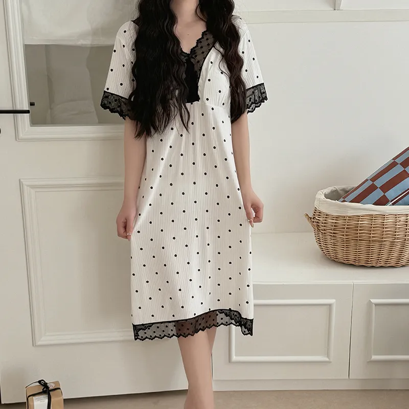 Lan Miao Nightgown Women's Image Color-4