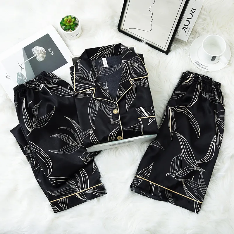 Lan Miao Pajama Set Men's Three Piece Set-4
