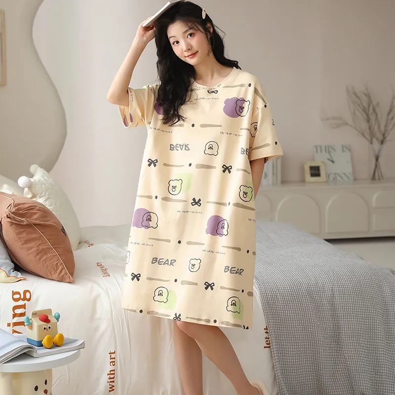 Lan Miao Nightgown Women's Image Color-4