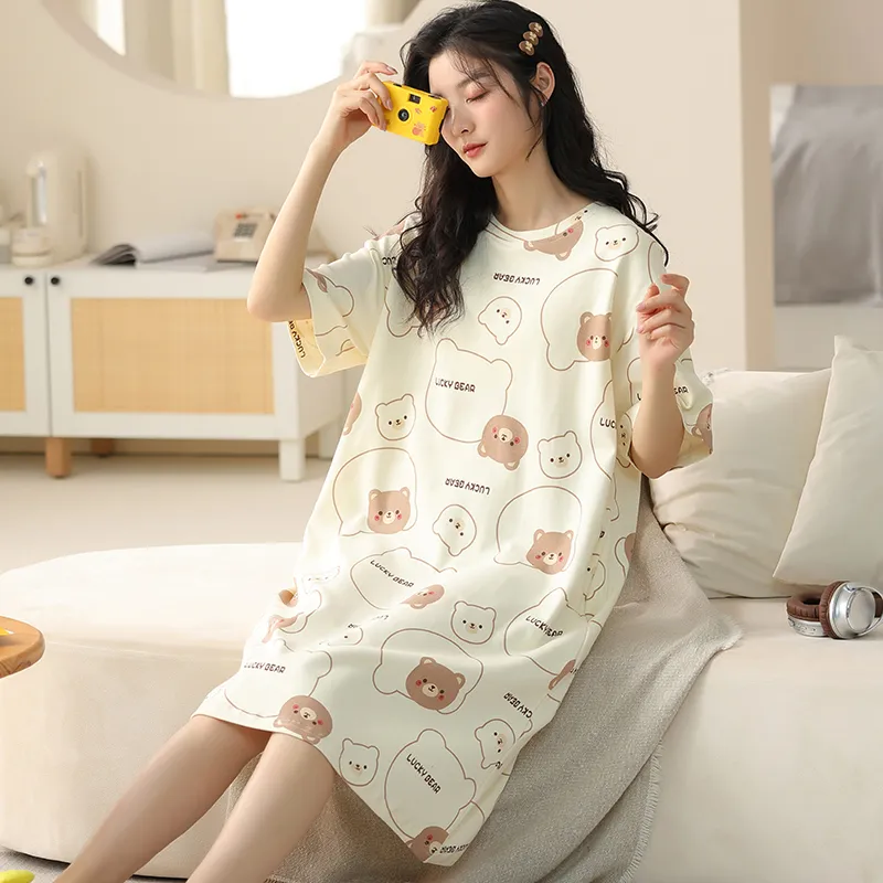 Lan Miao Nightgown Women's Image Color-2