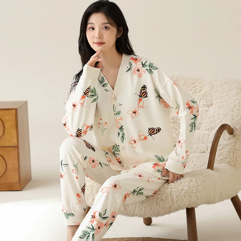 Lan Miao Pajama Set Women's Black-99
