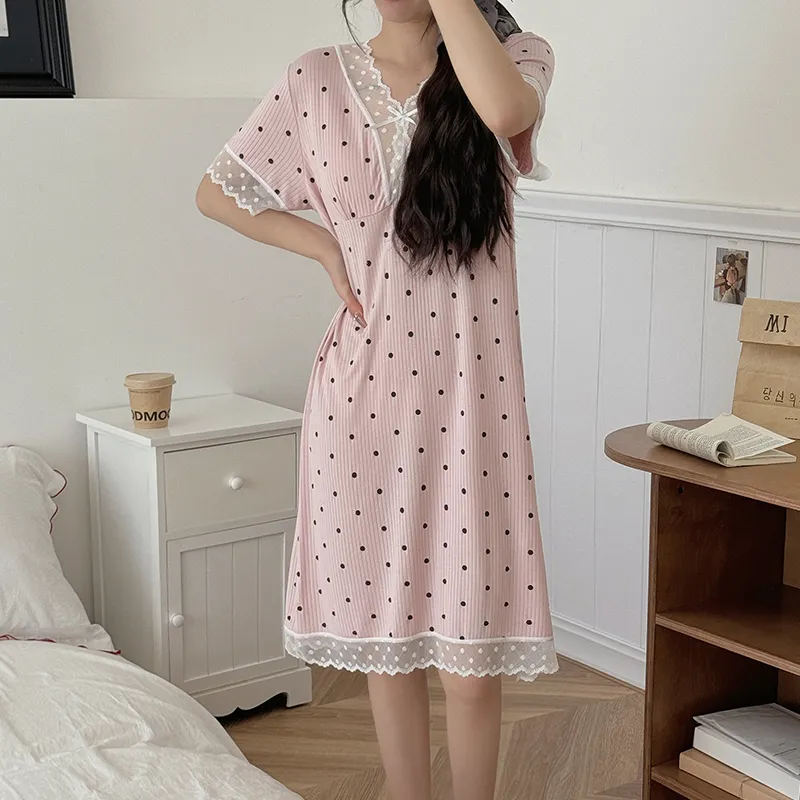 Lan Miao Nightgown Women's Image Color-4