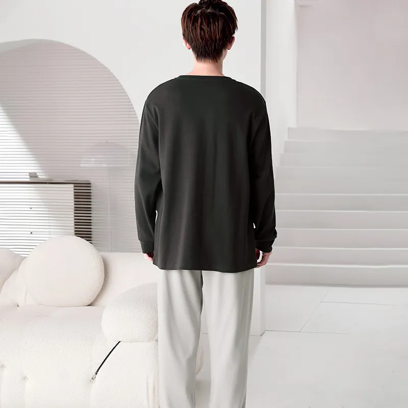 Lan Miao Pajama Set Men's Green-3