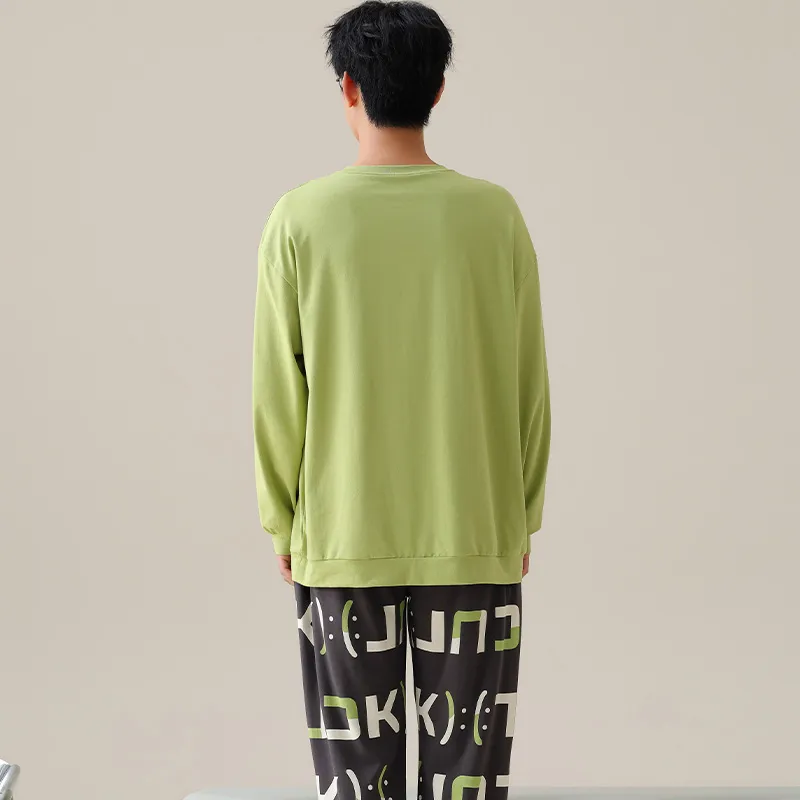 Lan Miao Pajama Set Men's Army Green-1
