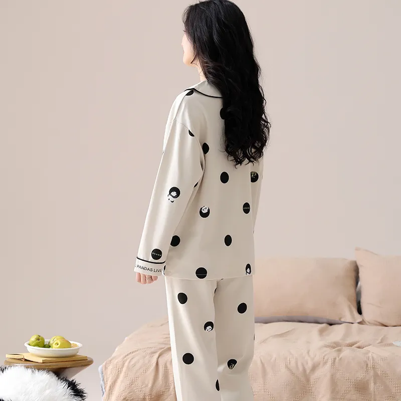 Lan Miao Pajama Set Women's Black-66