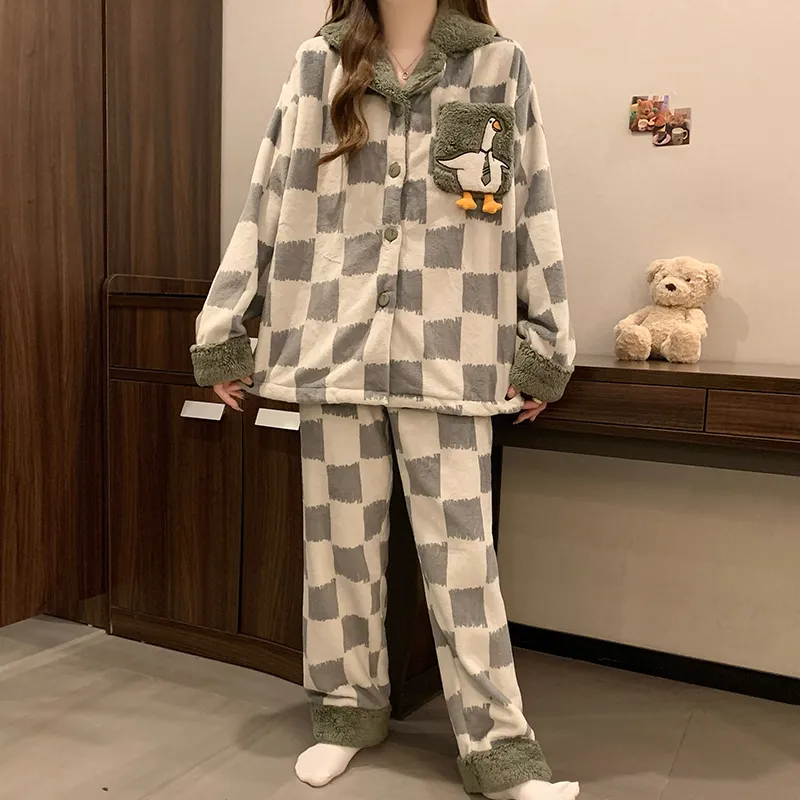 Lan Miao Pajama Set Women's Green-5