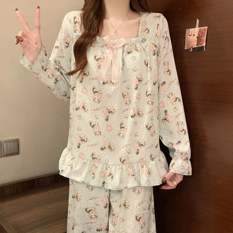 Lan Miao Pajama Set Women's Image Color-4