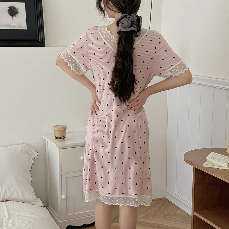 Lan Miao Nightgown Women's Image Color-5